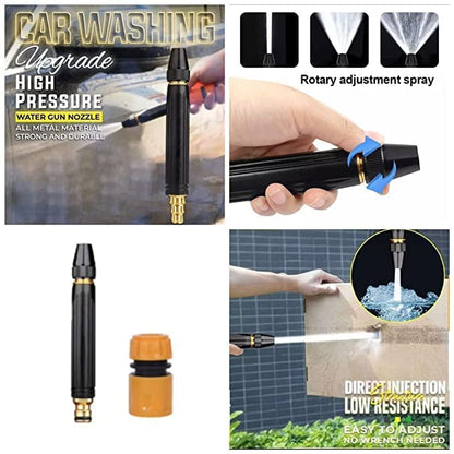 Portable High Pressure Washing Water Gun (Black)